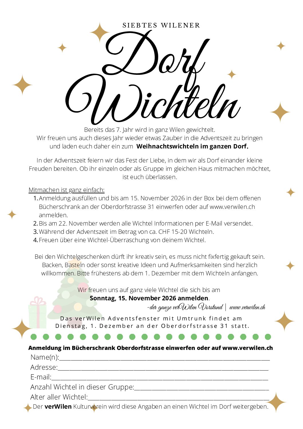 7. Wilener Weihnachtswichteln